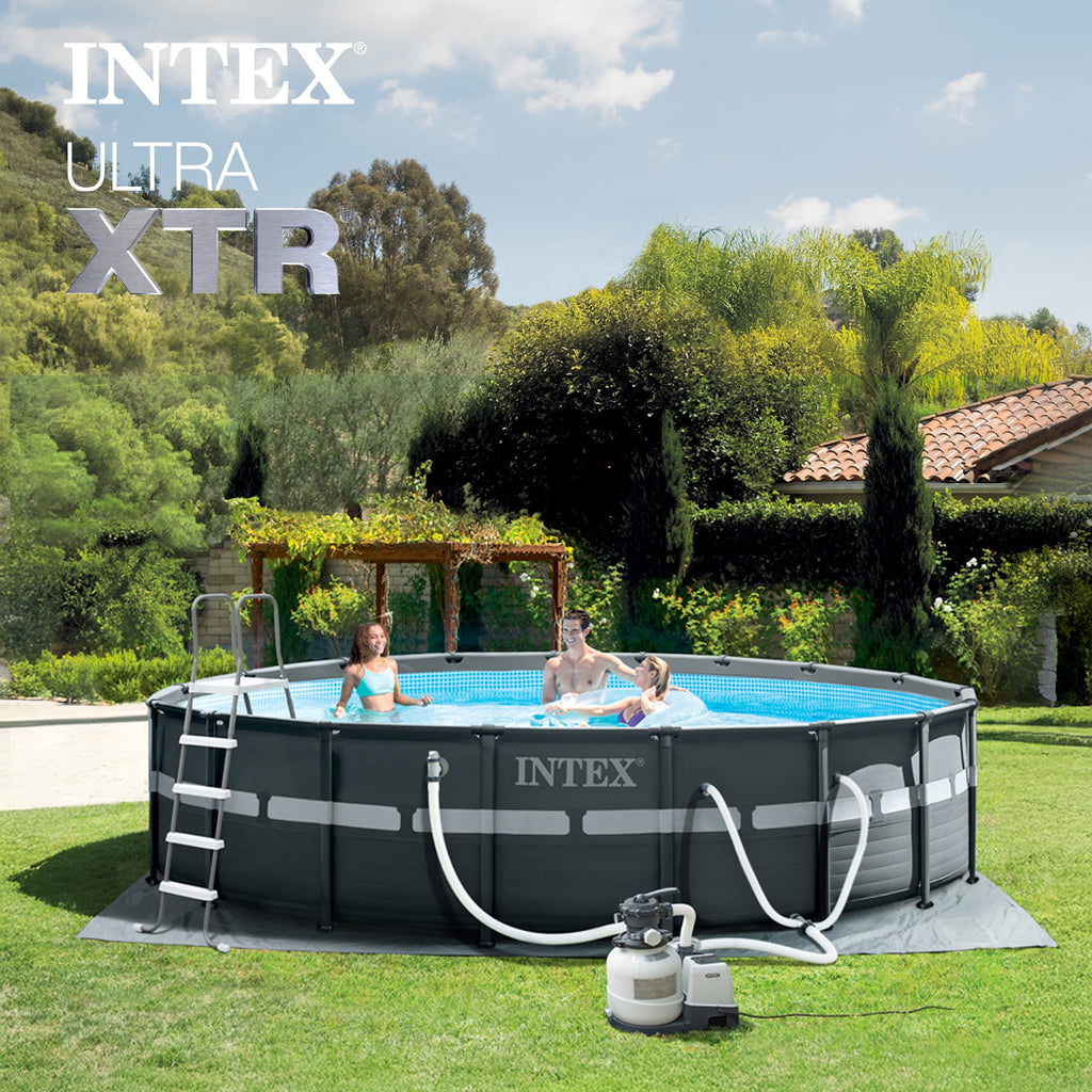 INTEX 26329EP Ultra XTR 18' x 52 Round Frame Above Ground Swimming Pool Set with Pump